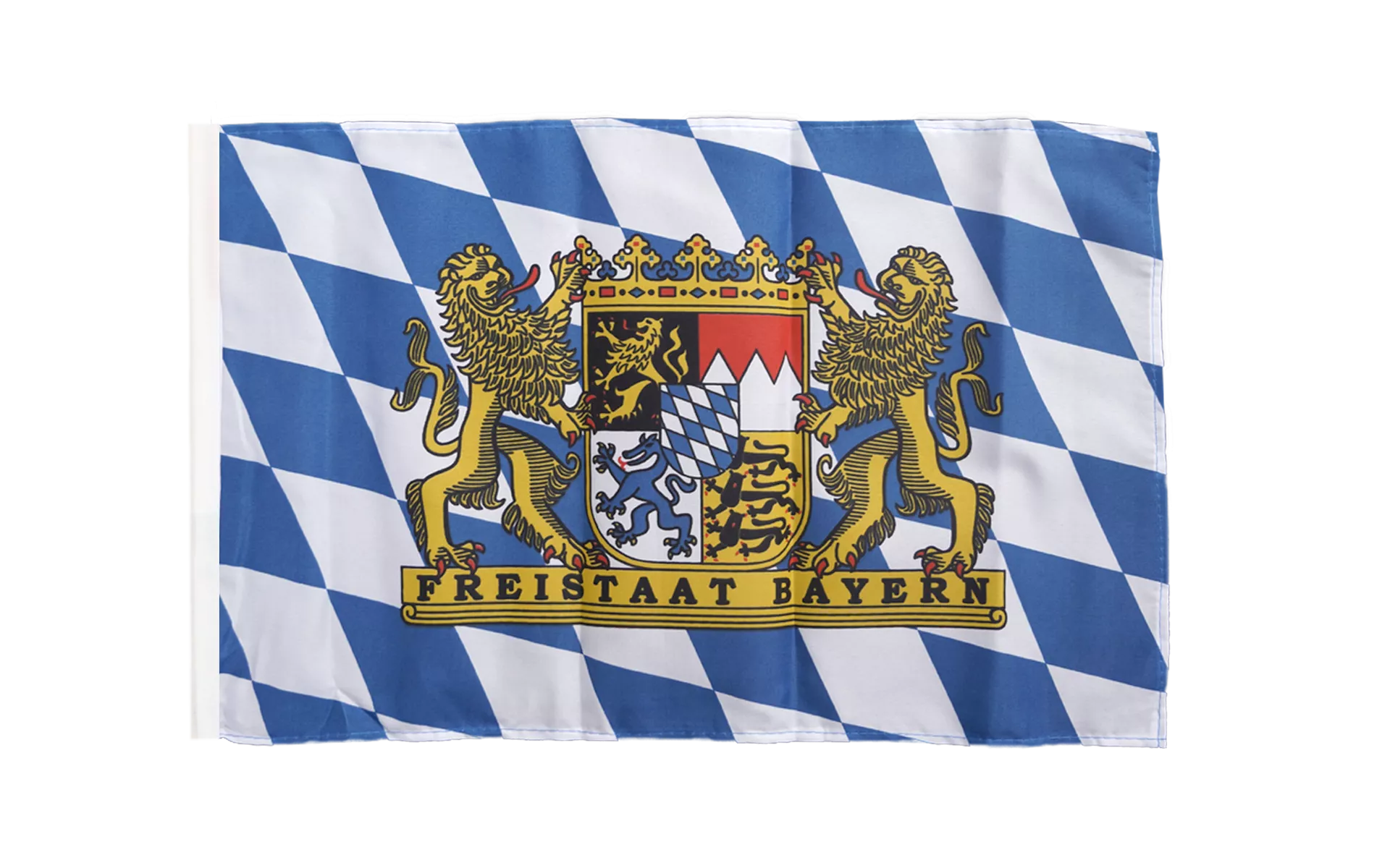Flagge  Fahne Deutschland Bayern Freistaat mit Hohlsaum - flaggen -verkauf.at